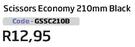 Scissors Economy-210mm Black (GSSC2108)