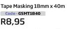 Tape Masking-18mm x 40m (GSMT1840)