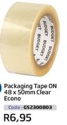 Packaging Tape On-48 x 50mm Clear Econo (GS2300803)