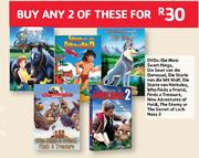DVDs:Die Mooi Swart Hings,Die Seun Van Die Overwoud,Die Storie Van Die Wit Wolf,Die Storie Van Herku