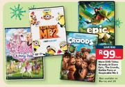 Epic, The Croods, Barbie Pony Or Despicable Me 2 Each