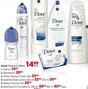 Dove Shampoo or Conditioner-400ml