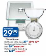 Clicks Home Mechanical Kitchen Scale-3kg