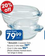 Arcuisin Caserole Dish Round-2ltr