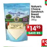 Nature's Choice Sandwich Bread Pre-Mix-380g