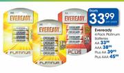 Eveready 4-Pack Platinum Batteries Plus AAA-Per Pack