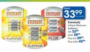 Eveready 4-Pack Platinum Batteries Plus AA-Per Pack