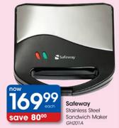 Safeway Stainless Steel Sandwich Maker (GH201A) - Each