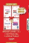 Bridget Jones 1 & 2 + Notting Hill + Love Actually-4-Disc Set