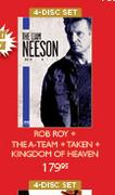 Rob Roy+ The A.Team + Taken + Kingdom Of Heaven-4-Disc Set