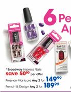 Broadway Impress Nails French & Design-2's