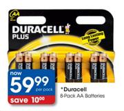 Duracell 8-Pack AA Batteries-Per Pack