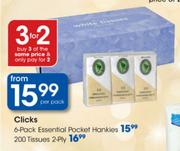 Clicks Tissues 2 Ply-200's