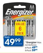 Energizer Max AA Batteries 6-Pack