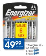 Energizer Max AA Batteries 8-Pack