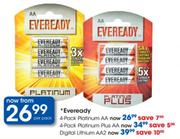 Eveready Digital Lithium AA2-Per Pack