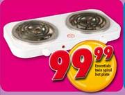 Essentials Twin Spiral Hot Plate