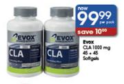 Evox CLA 1000mg-45+45 Softgols Per Pack