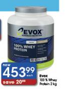 Evox 100% Whey Protein-2kg Each