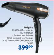 Babyliss 2200 Watt Turbo Ionic (D495E)