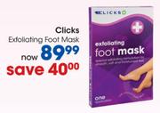 Clicks Exfoliating Foot Mask