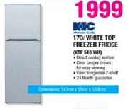 KIC White Top Freezer Fridge-170Ltr(KTF 518 WH)