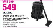 Logik Wet and Dry Vacuum Cleaner-1700W(HTX22E)