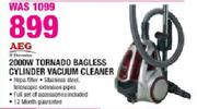 AEG Tornado Bagless Cylinder Vacuum Cleaner-2000W