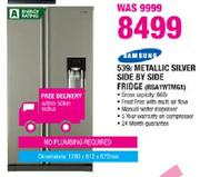 Samsung Metallic Silver Side By Side Fridge-539Ltr(RSA1WTMG1)