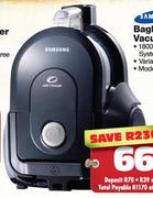 Samsung Bagless Vacuum Cleaner(VC4380)-1800W