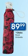 Clicks Floral Umbrella-Each