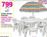 Sal 8 Piece Samba Patio Set-Per Set