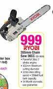 Ryobi 355mm Chain Saw 36cc(CS-3635)
