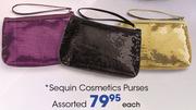 Glam Sequin Cosmetics Purses-Each