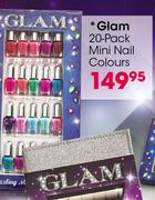 Glam 20 Pack Mini Nail Colours