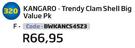 Kangaro Trendy Clam Shell Big Value PK (BWKANCS45Z3)
