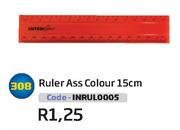 Ruler Ass Colour (INRUL0005)-15cm