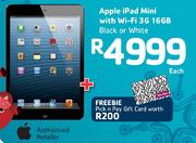 Apple iPad Mini With Wi-Fi 3G 16GB Black Or White Each