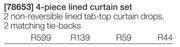 4 Piece Lined Curtain Set