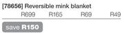 Reversible Mink Blanket