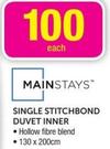 Mainstays Single Stitchbond Duvet Inner