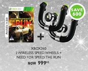 XBOX360 2 Wireless Speed Wheels Plus Need For Speed The Run