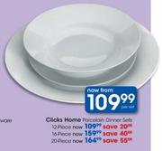 Clicks Home Porcelain Dinner Sets-20 Piece