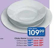 Clicks Home Porcelain Dinner Sets-16 Piece