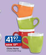Clicks Home Bullet Mug-2 Tone
