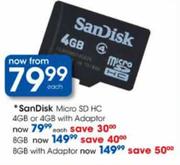 Sandisk Micro SD HC 8GB