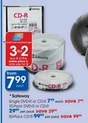 Safeway Single DVD-R Or CD-R-Each