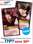 L'Oreal Excellence Mousse Hair Colour-Each