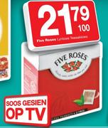 Five Roses Lynlose Teesakkies-100's
