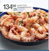 Large Cut & Deveined Prawns-700g Nett